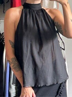 VINTAGE inc international 100% silk halter